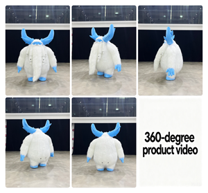 Disfraz Inflable Profesional de Fábrica de Mascota de Dibujos Animados <span class=keywords><strong>Yeti</strong></span>, Traje Inflable Personalizado de Monstruo de Nieve para Fiesta de Halloween - Product Image 2