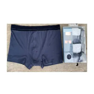 High Quality Customized Brand & Logo Sexy Underwear Young Men Organic Cotton Boxer Briefs Supplier From Bangladeshi