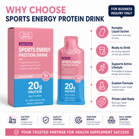 Boisson Énergétique Sportive Prête à Boire au Goût Raisin, Liquide Protéiné pour la Récupération Musculaire, Complément Fitness, Marque Privée OEM ODM