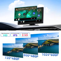Navigateur GPS portable sans fil 9 pouces avec Carplay, caméra embarquée Android 1080p, écran LCD, fonction Mirror Link, garantie 1 an
