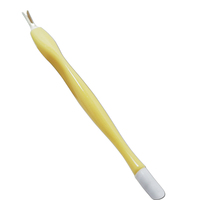 Ensemble de 12 pièces pour le nettoyage des cuticules en plastique, pousse-cuticules, ciseaux pour les doigts