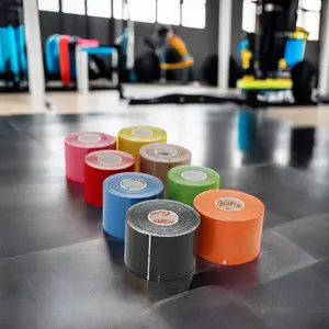 High Quality 95% Cotton 5% Spandex Athletic Sport Kinesiology Tape Waterproof Elastic Rayon Material Designed For Boxing