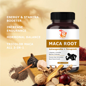 Cápsulas de Marca Privada con Raíz de Maca, Ashwagandha, Fenogreco y Pimienta Negra, Complejo Energy Flow, Promueve el Crecimiento y la Fuerza Muscular - Product Image 4