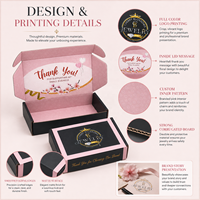 Cajas de Cartón Corrugado para Envíos Postales, Embalaje Personalizado para Cosméticos, Impresión a Color