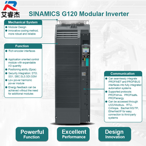 ไดรฟ์ปรับความถี่ Siemens ของแท้ใหม่เอี่ยม รุ่น 6SL3210-1PE16-1UL1 SINAMICS G120 PM240-2 กำลังไฟ 2.2 กิโลวัตต์ อินเวอร์เตอร์สามเฟส 380-480 โวลต์ - Product Image 3