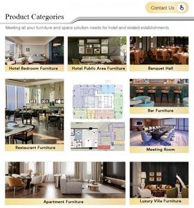 Juego de Muebles de <span class=keywords><strong>Hotel</strong></span> Comerciales Modernos IDM, Cama Doble Personalizada con Cabecera de Madera, Ecológico, para Apartamentos, Villas y Hoteles de 4-5 Estrellas - Product Image 6