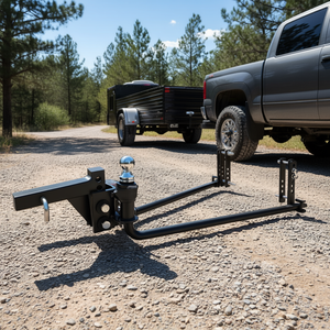 Kit de enganche de remolque con control de balanceo, distribución de peso máxima de 1200 lb, 2 vástago y bola de 2-5/16 pulgadas, modelo de nivelación de carga - Product Image 2