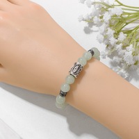 Neuheit Wikinger-Runen-Symbol Norwegisches Perlenarmband 8mm Steinperlen Retro Roter Achat Elastisches Schnurarmband für Beste Geschenke