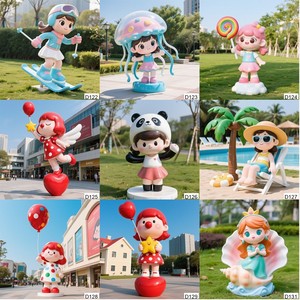D103 <span class=keywords><strong>Sculpture</strong></span> d'écureuil guitariste cool, <span class=keywords><strong>buste</strong></span> de personnage de dessin animé personnalisé, figurine IP, statue pour extérieur, jardin, place publique, villa, centre commercial, décoration - Product Image 4