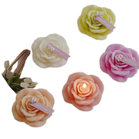 Bougie artisanale parfumée à la cire de paraffine, motif fleur mignonne, pour la maison, Saint-Valentin, mariage, fête, anniversaire, vacances, Diwali, cadeau