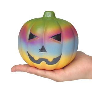 Jouet sensoriel anti-stress en forme de citrouille d'Halloween, à remontée lente, en PU, pour décoration de fête et cadeau - Product Image 2