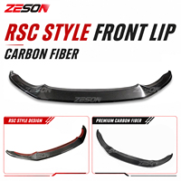 Splitter Bibir Depan Serat Karbon Asli Gaya RSC untuk BMW M3 M4 F80 F82 2014-2018 Spoiler Bumper M Performance Retrofit