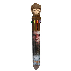 Cartoon 10-<b>Color</b> Ballpoint <b>Pen</b> Press Type For Elementary Students <b>Multi</b> Function <b>Pen</b> Plastic Material - Product Image 5