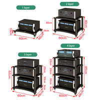 LTZ-03 Soporte para Altavoz de Audio HiFi, Reproductor de CD, Amplificador, Preamplificador, Decodificador, Estante, Trípode, Base con Amortiguador de Impactos