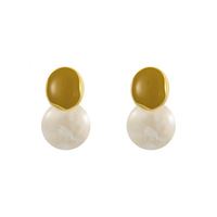 Boucles d'oreilles pendantes rondes géométriques simples, style vintage, nouvelle mode, pour femmes, bijoux coréens, accessoires, cadeau pour filles