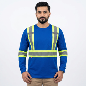 Camiseta de Seguridad Reflectante de Alta Visibilidad, Manga Larga, Reflectante Clase 2, Camisetas de Trabajo, Camiseta de Seguridad Reflectante de Alta Visibilidad - Product Image 1