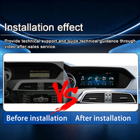 LELV 8,8 pouces pour Mercedes-Benz Classe C W204 S204 Système Android Auto Linux Lecteur vidéo de navigation CarPlay pour voiture