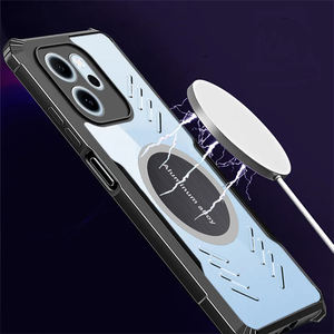 Pour <span class=keywords><strong>OPPO</strong></span> <span class=keywords><strong>Reno</strong></span> 14 14F 13 12 11 10 9 8T 7 PRO Lite Étui de téléphone magnétique à haute perméabilité anti-rayures Protection des quatre coins - Product Image 5