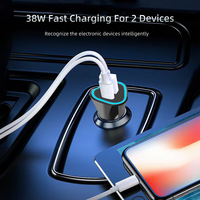 Vente flash - Chargeur de voiture compact 20W Mini P23 USB Type-C PD QC3.0 5V/1A pour téléphone portable