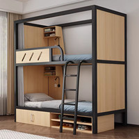 Lits superposés au design simple de type capsule, lits superposés en fer pour adultes, lits pour auberges de jeunesse, espaces privés, dortoirs