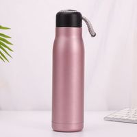 Bouteille d'eau isolée en acier inoxydable à sublimation pour le cyclisme, la plus populaire, aimantée, 420 ml, 550 ml, bouteille de sport sous vide avec corde