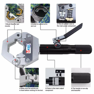 Xách tay AC Hose crimper Kit thủy lực <span class=keywords><strong>crimping</strong></span> công cụ tay máy AC Hướng dẫn sử dụng ống crimper originalauto AC Hose thủy lực crimper - Product Image 6