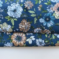 Tela Estampada 100% Algodón, Elegante y Fluida, 105GSM, Material Ligero Tejido para Prendas de Noche de Lujo, Suministro de Telas Premium