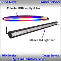 OVOVS Autres accessoires automobiles Barre lumineuse LED RGB 288w 50 pouces Barre lumineuse de travail LED tout-terrain pour bateau véhicule