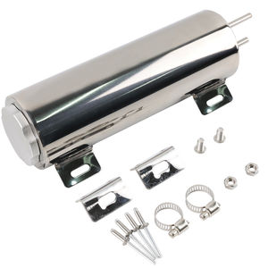 Réservoir de radiateur de refoulement en acier inoxydable Auso-Racing 3x10 pouces à fixation par vis pour la mise à niveau et la rénovation automobile - Product Image 4