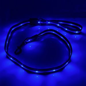Usb C Oplaadbare Led Verlichte Hondenriem Reflecterende Nylon Pet Lood Met 12 Mode Kleuren Veranderlijke Eenvoudige Stijl - Product Image 5