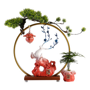 <span class=keywords><strong>Fontana</strong></span> di ceramica elegante <span class=keywords><strong>blu</strong></span>/rosso con candela accesa per l'arredamento del giardino di casa - Product Image 6