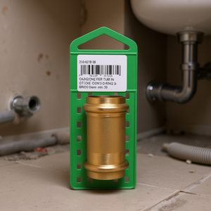 Conector de Tubería de Latón de 30 mm de Diámetro con 2 Anillos de Sellado para Sistemas de Drenaje - Product Image 2