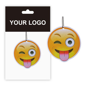 무향 섹시 여배우 스포츠 음료 디자인 모양 자동차 방향제 맞춤형 아트워크 종이 방향제 - Product Image 4