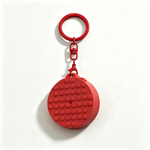 BLOCKMOC 8×8 Porte-clés en briques de construction colorées à clipser, en plastique, accessoire de sac disponible pour cadeau de fête - Product Image 4