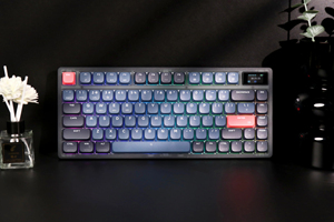 Ajazz ak832pro Bàn phím 75% Gasket gắn Bluetooth 5.1/2.4G không dây & Type-C có dây cấu hình thấp bàn phím với màn hình LED - Product Image 6