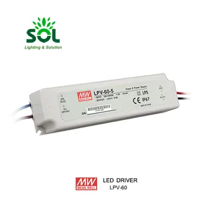 Meanwell LPV-60-5 2 years Warranty 60W 5V Constant Voltage Design LED Driver