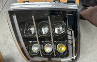 Phare LED complet compatible avec Chevy Silverado 1500 2500HD 3500HD 2500 2007-2014, projecteur 6 lentilles IP67