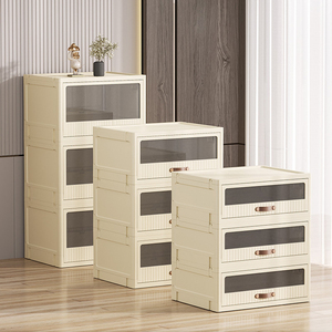 تركيب مجاني منزلية صناديق تخزين قابلة للطي صناديق طعام لعبة ملابس بلاستيكية حاوية - Product Image 4