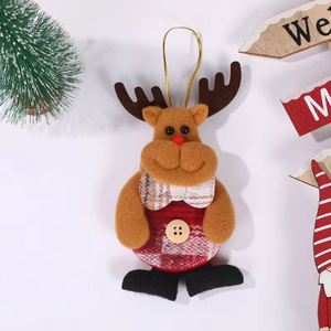 Low MOQ Wholesale <b>Mini</b> Fabric <b>Christmas</b> Decor - Custom Reindeer/Santa/Snowman Event Ornaments - Product Image 4