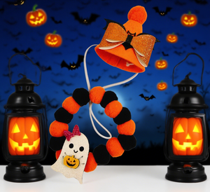 New Hot Sale Halloween Theme Pet Accessories Luxury Elastic Rope <strong>Collar</strong> for Cats <strong>Dogs</strong> Solid Pattern - Product Image 6