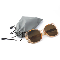 Lunettes de soleil sac en gros multicolore sans logo sac à cordon marchandises prêtes pochette à lunettes