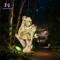 Ensemble de lanternes lumineuses 3D NUOWEI GLOW, motif animalier, imperméables, durables, pour festivals en plein air et utilisation nocturne