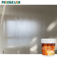 Revêtement transparent à base d'eau pour peinture murale artistique, finition mate, transparente, résistante aux rayures, protection, fourniture directe d'usine OEM