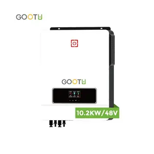 GOOTU อินเวอร์เตอร์พลังงานแสงอาทิตย์ไฮบริด,ตัวแปลงเพียวซายน์เวฟ10.2KW DC AC 48V 230VAC 160A MPPT ตัวควบคุม Wechselrichter