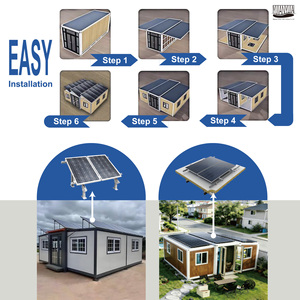 <span class=keywords><strong>Maison</strong></span> conteneur extensible sur mesure de 30 pieds avec panneaux solaires monocristallins à haute efficacité, assemblage rapide, <span class=keywords><strong>maison</strong></span> préfabriquée avec chambre - Product Image 3