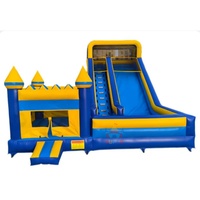 Nouveau style 2026 : Combo toboggan aquatique et château gonflable commercial en PVC 0,55 mm pour enfants, certifié CE, installation facile