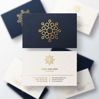 Impression de cartes de visite personnalisées de luxe avec dorure à chaud, logo personnalisé, gaufrage, carton double face