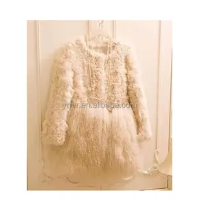YR131 하이 퀄리티 양 양고기 모피 재킷 및 몽골 양고기 모피 코트