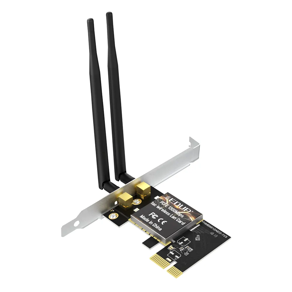 EDUP EP 1300Mbps 802.11AC Pci-e Adaptor Nirkabel Dual Band WiFi LAN Card