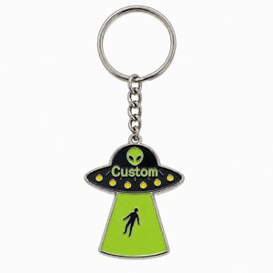 Llavero Personalizado al por Mayor de Alta Calidad con Diseño de OVNI, Llaveros Divertidos de Extraterrestres, Llavero Decorativo de Metal con Criaturas Interestelares - Product Image 2